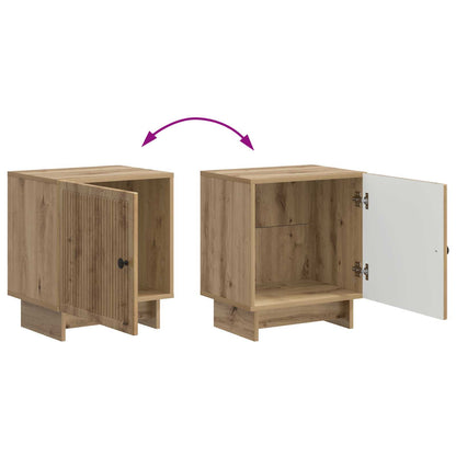 Nattbordskap 2 pcs Artisan eik 43 x 34,5 x 50 cm Konstruert tre