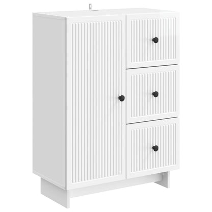Serviesskap Høgglans hvit 66 x 34,5 x 90 cm Konstruert tre