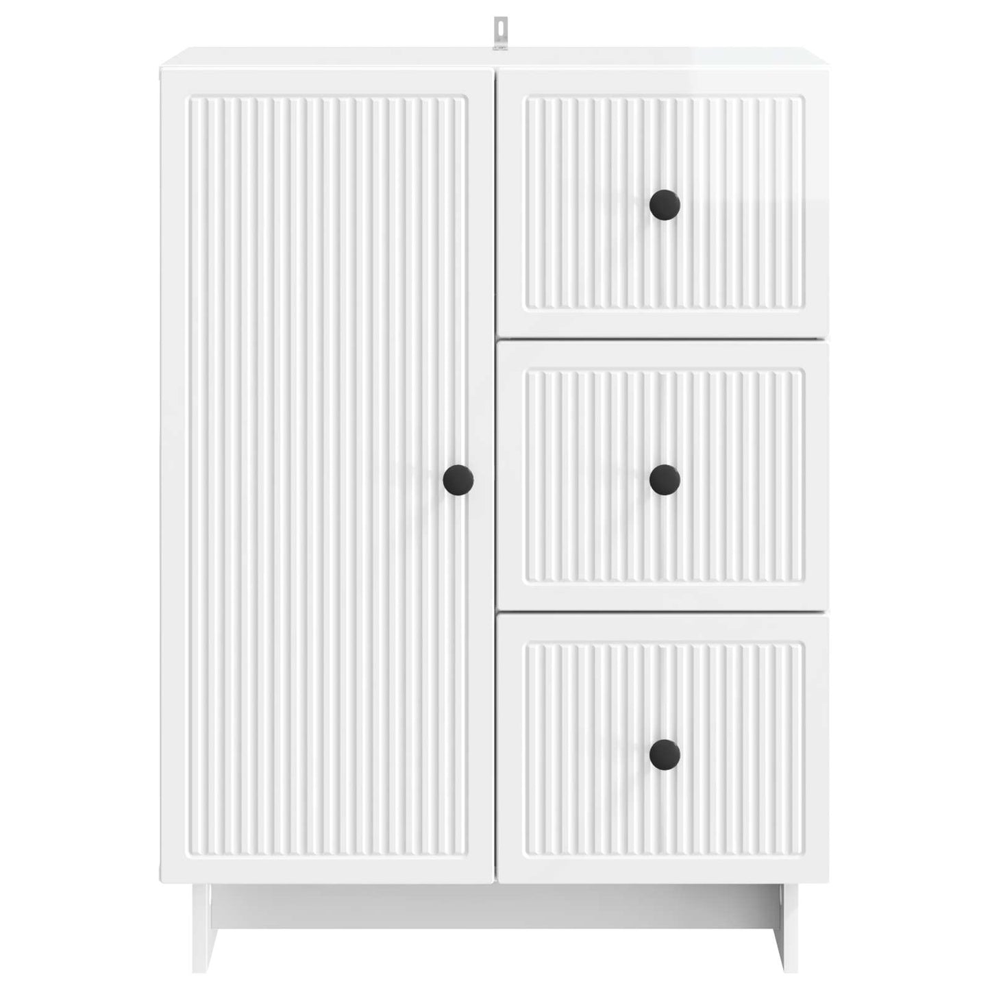 Serviesskap Høgglans hvit 66 x 34,5 x 90 cm Konstruert tre