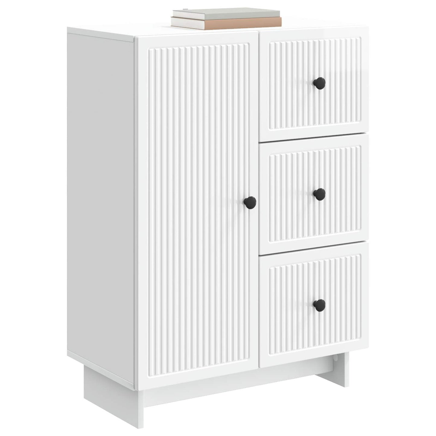 Serviesskap Høgglans hvit 66 x 34,5 x 90 cm Konstruert tre