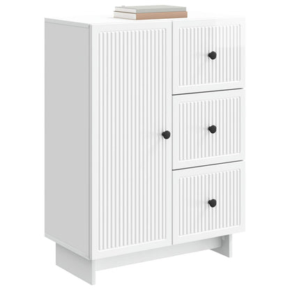Serviesskap Høgglans hvit 66 x 34,5 x 90 cm Konstruert tre