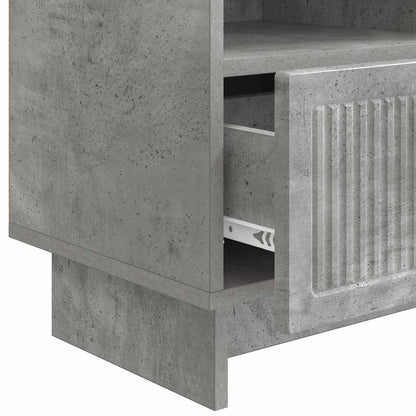 TV-Møbel Betonggrå TV-skap med skuff 102 x 34,5 x 50 cm