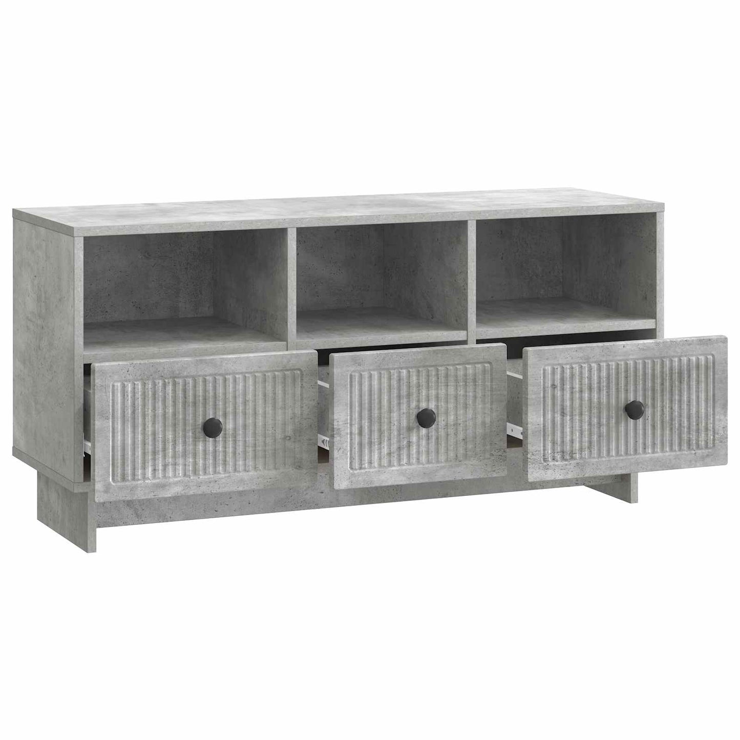 TV-Møbel Betonggrå TV-skap med skuff 102 x 34,5 x 50 cm