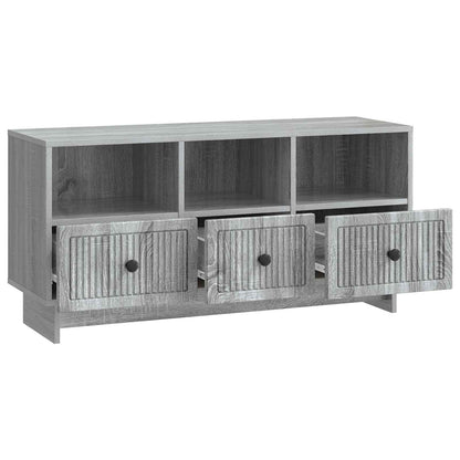 TV-Møbel Sonoma Grå TV-skap med skuff 102 x 34,5 x 50 cm