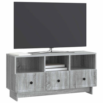 TV-Møbel Sonoma Grå TV-skap med skuff 102 x 34,5 x 50 cm