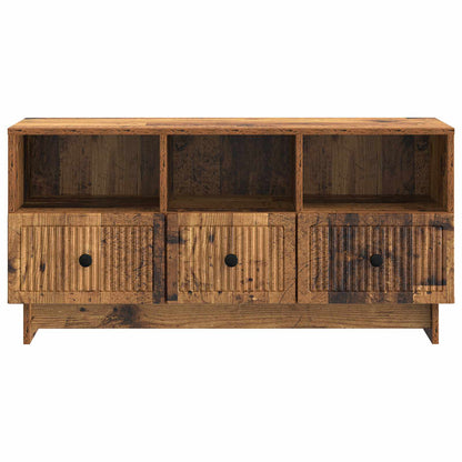 TV-Møbel Gammelt Tre TV-skap med skuff 102 x 34,5 x 50 cm