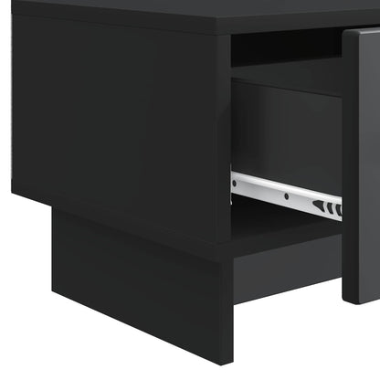 TV-skap med skuff Svart 147 x 34,5 x 30 cm Konstruert tre