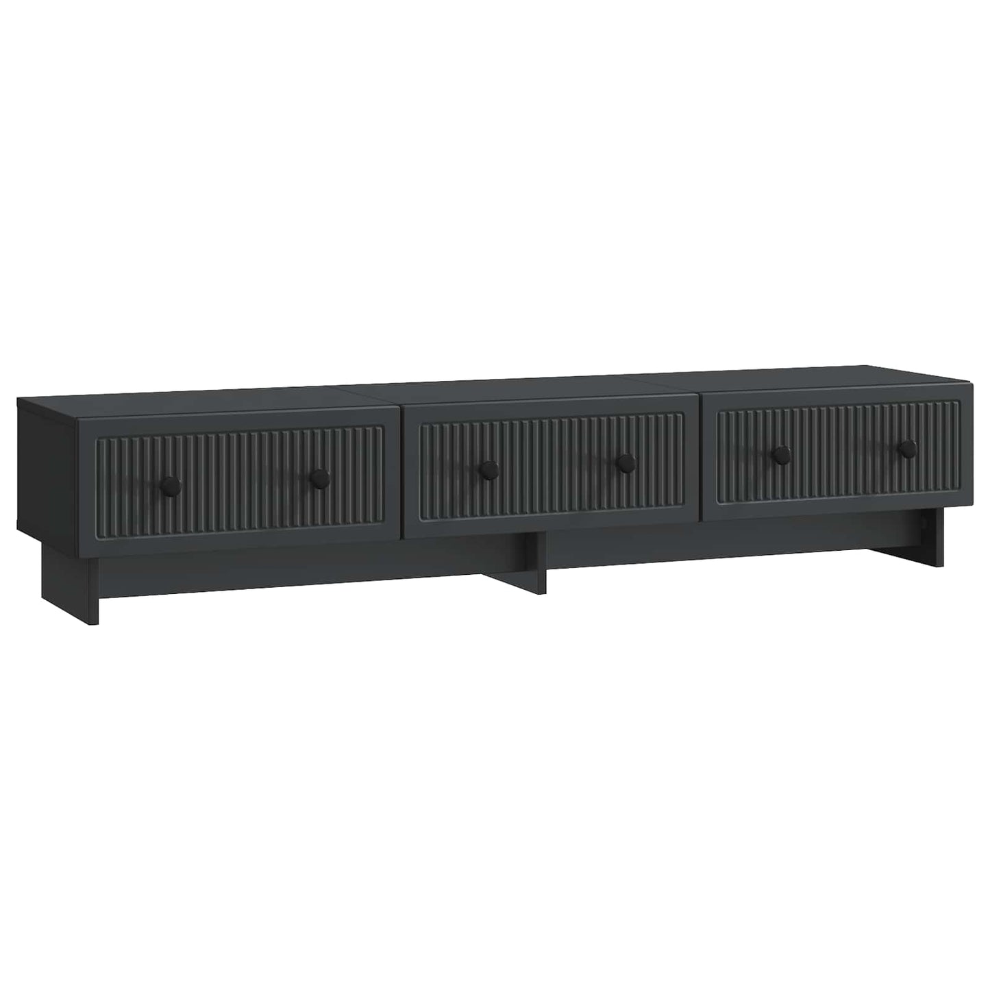 TV-skap med skuff Svart 147 x 34,5 x 30 cm Konstruert tre