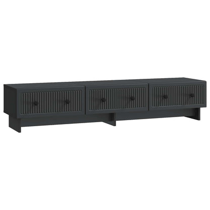 TV-skap med skuff Svart 147 x 34,5 x 30 cm Konstruert tre