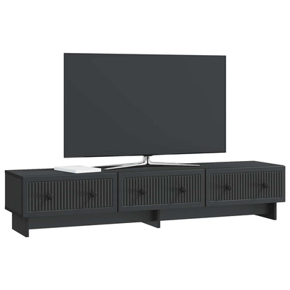 TV-skap med skuff Svart 147 x 34,5 x 30 cm Konstruert tre