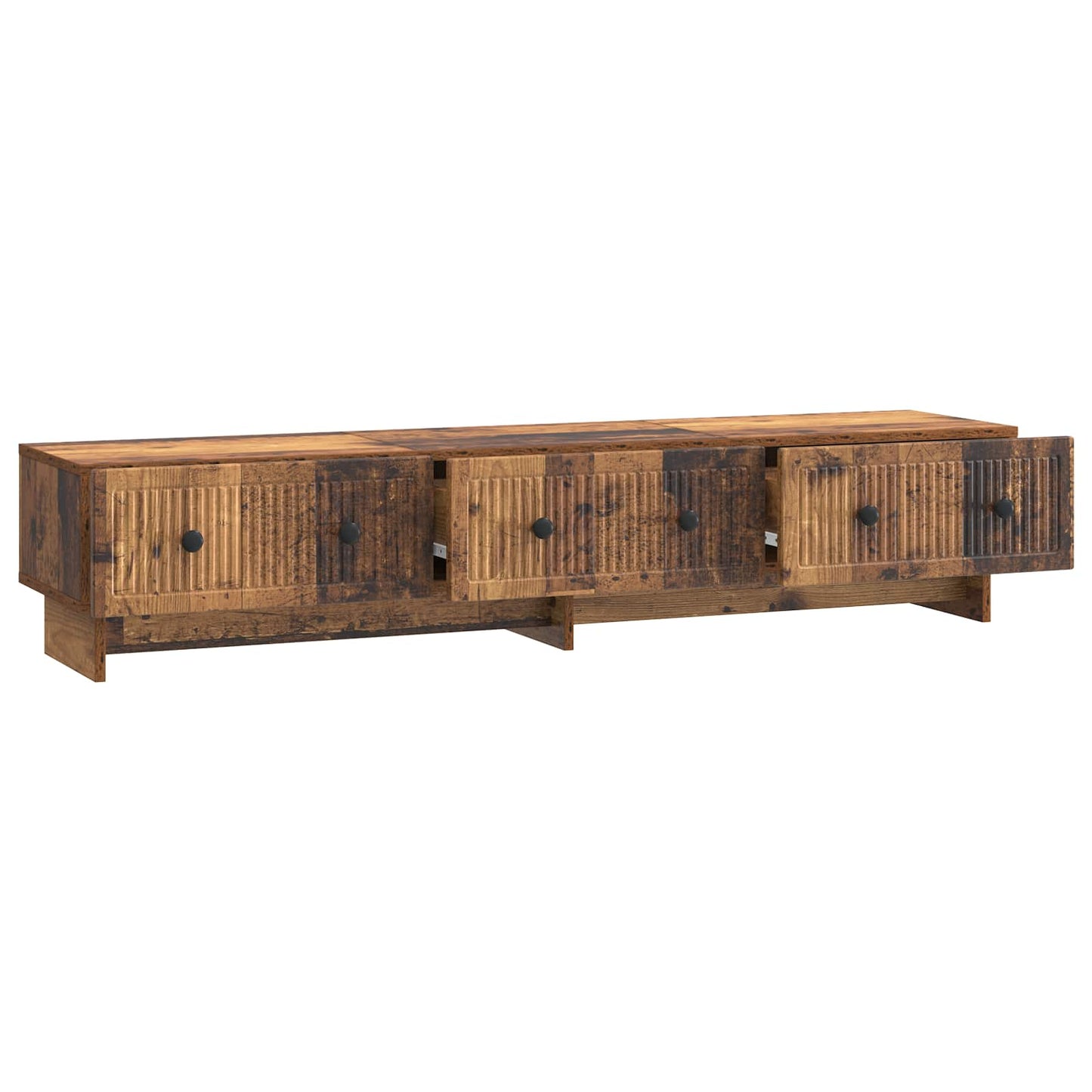 TV-skap med skuff Gammelt tre 147 x 34,5 x 30 cm Konstruert tre