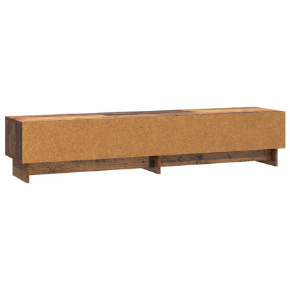 TV-skap med skuff Gammelt tre 147 x 34,5 x 30 cm Konstruert tre