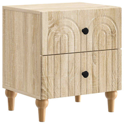 Nattbordskap 2 pcs Sonoma eik 43 x 34,5 x 48 cm Konstruert tre