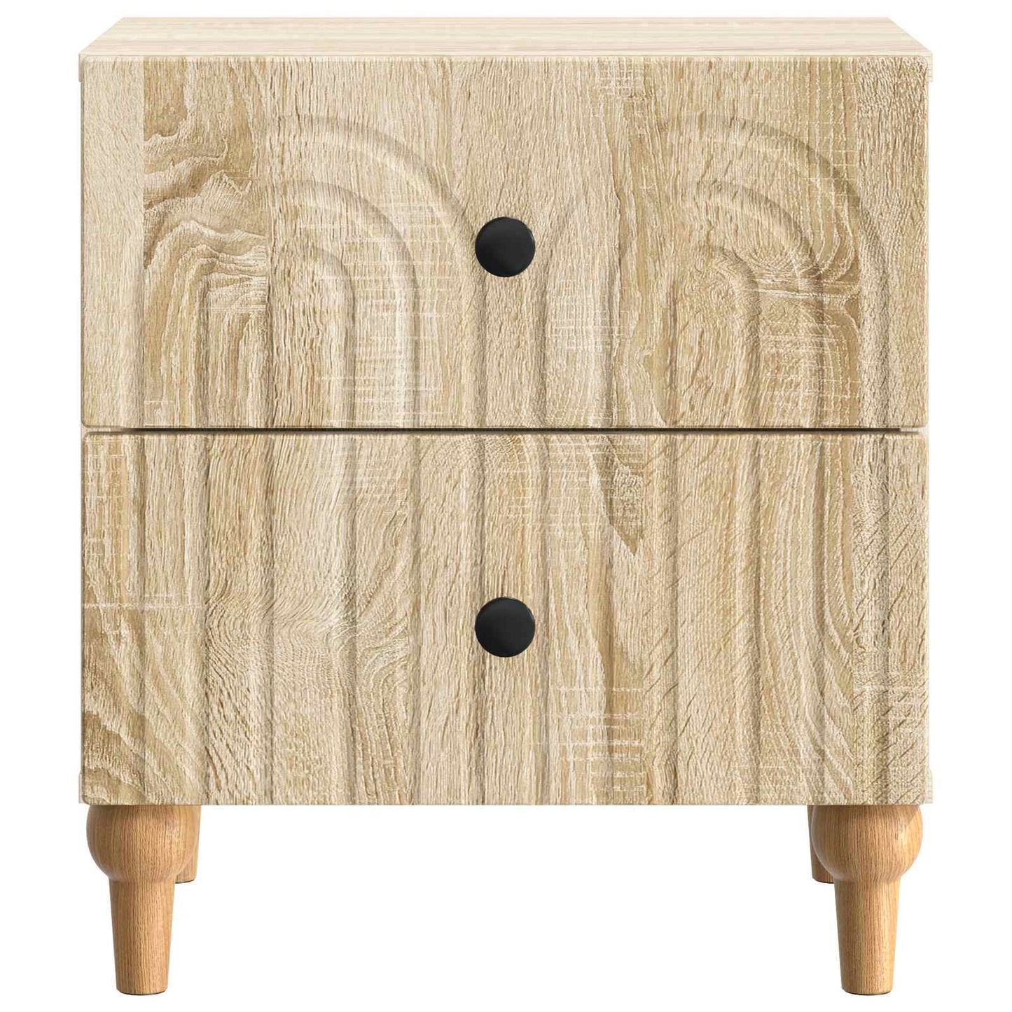 Nattbordskap 2 pcs Sonoma eik 43 x 34,5 x 48 cm Konstruert tre