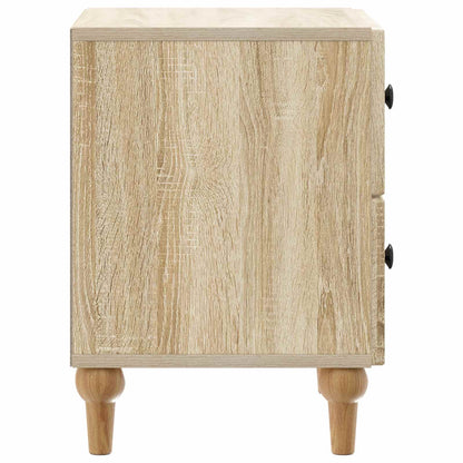 Nattbordskap 2 pcs Sonoma eik 43 x 34,5 x 48 cm Konstruert tre