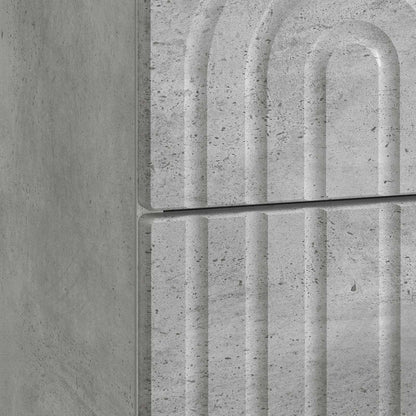 Nattbordskap Betonggrå 43 x 34,5 x 48 cm Konstruert tre