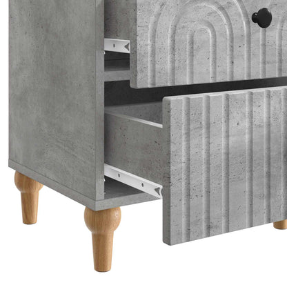 Nattbordskap Betonggrå 43 x 34,5 x 48 cm Konstruert tre
