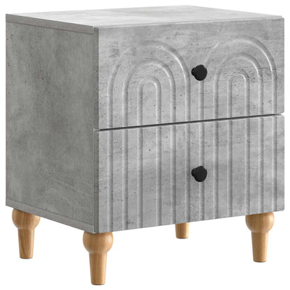 Nattbordskap Betonggrå 43 x 34,5 x 48 cm Konstruert tre