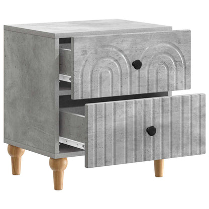 Nattbordskap Betonggrå 43 x 34,5 x 48 cm Konstruert tre