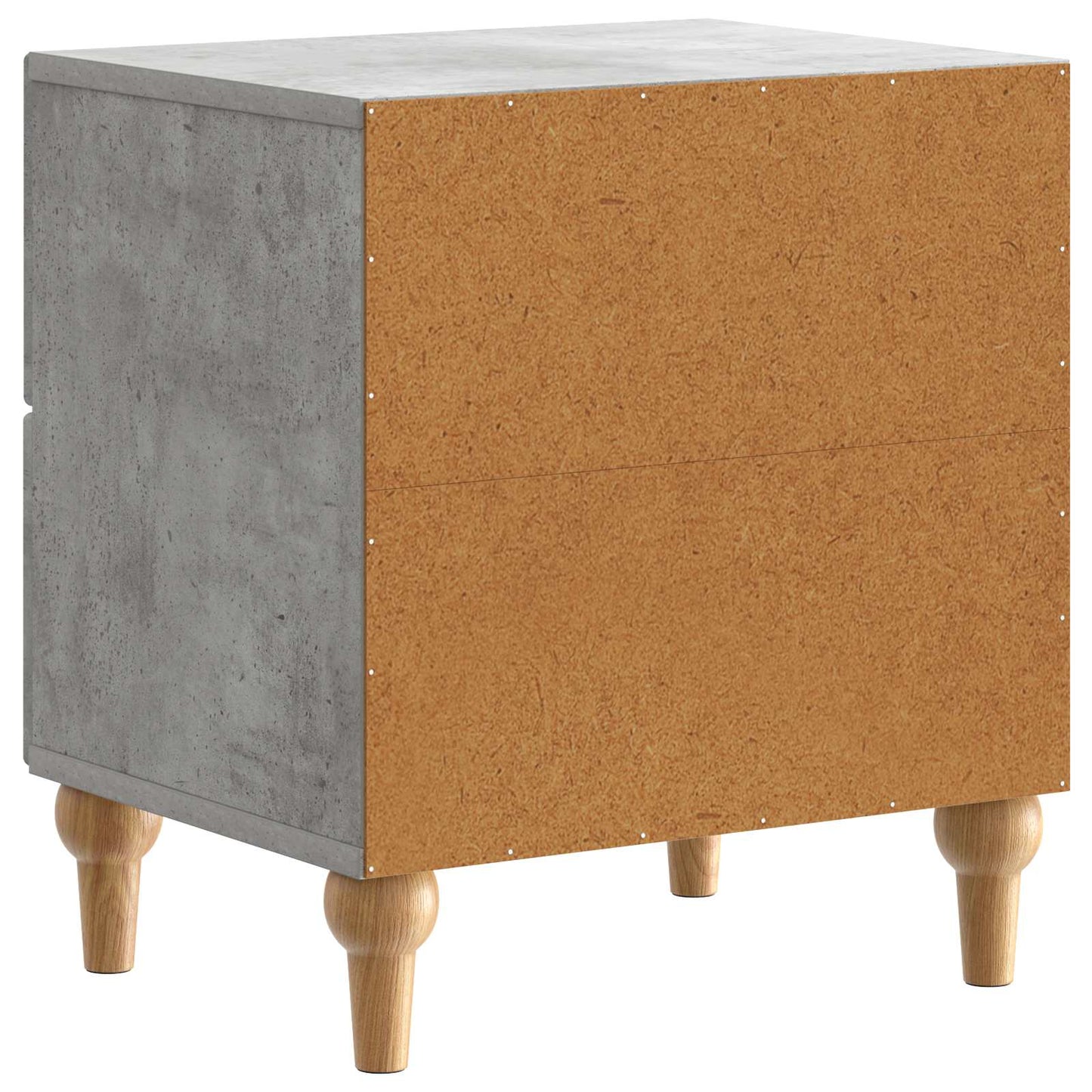 Nattbordskap Betonggrå 43 x 34,5 x 48 cm Konstruert tre