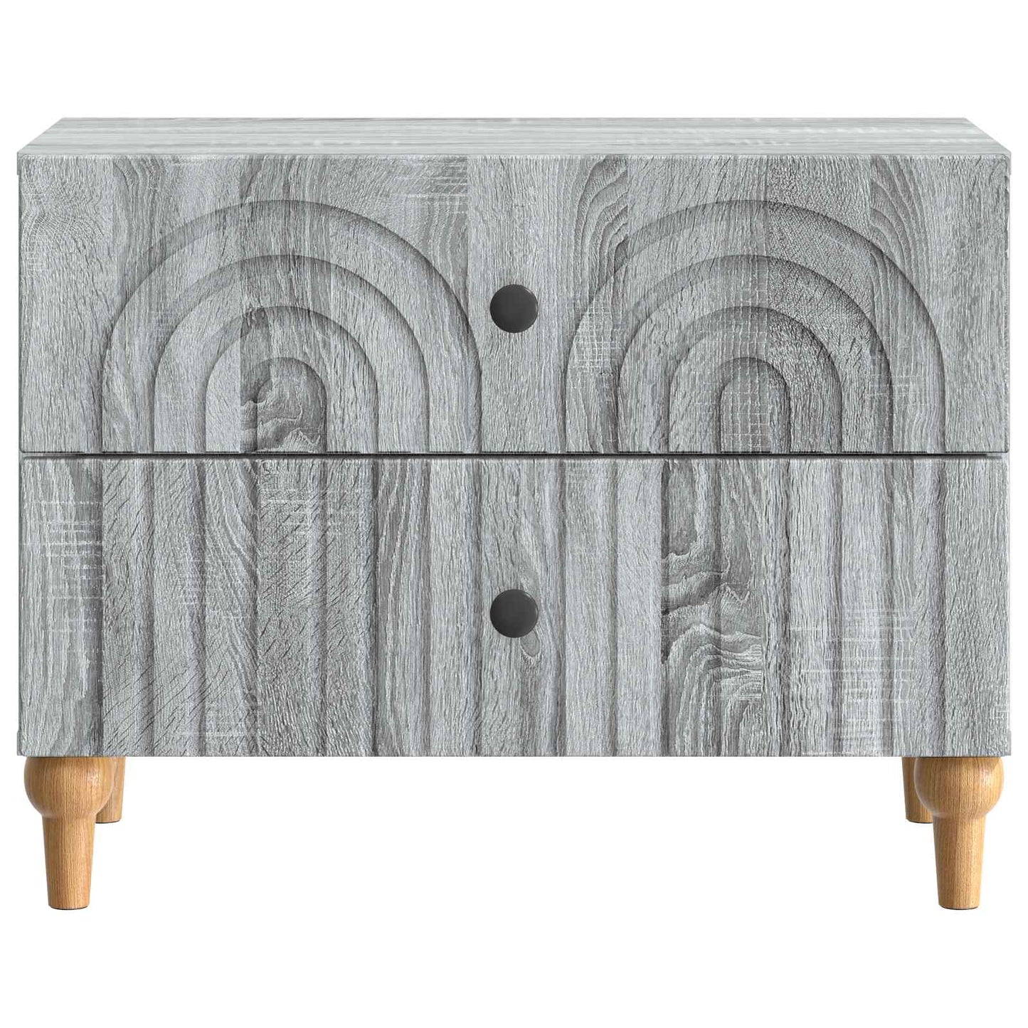 Nattbordskap Grå sonoma 62 x 34,5 x 48 cm Konstruert tre