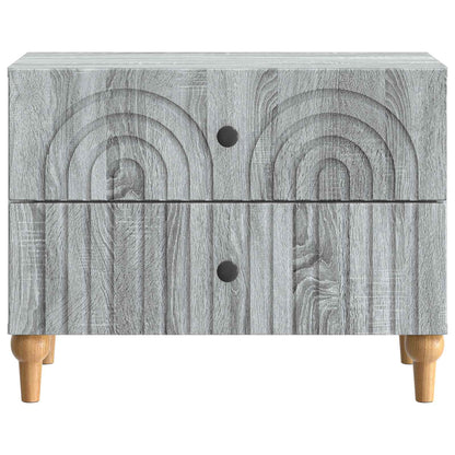 Nattbordskap Grå sonoma 62 x 34,5 x 48 cm Konstruert tre