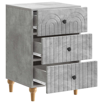 Nattbordskap Betonggrå 43x 41 x 66,5 cm Konstruert tre