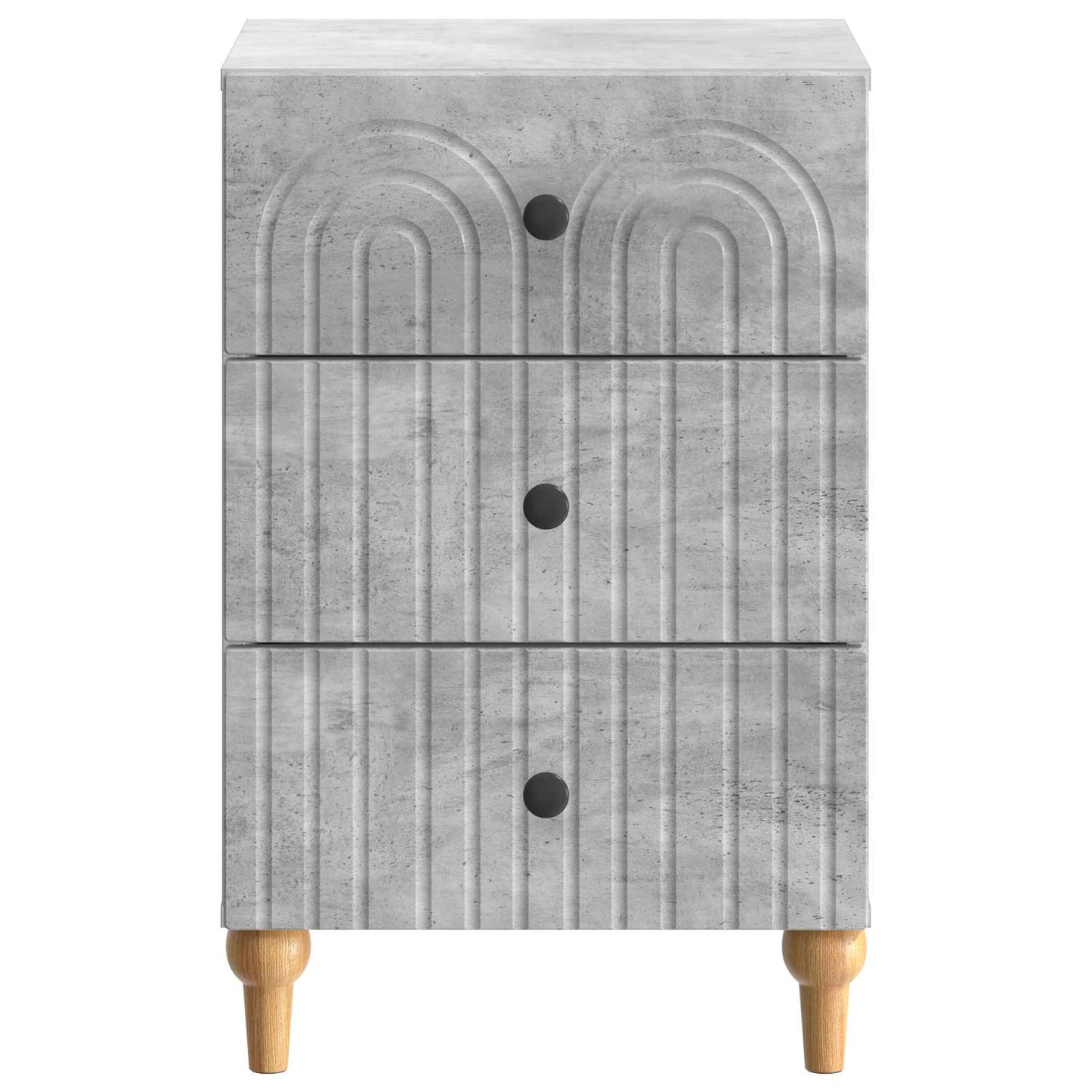 Nattbordskap Betonggrå 43x 41 x 66,5 cm Konstruert tre