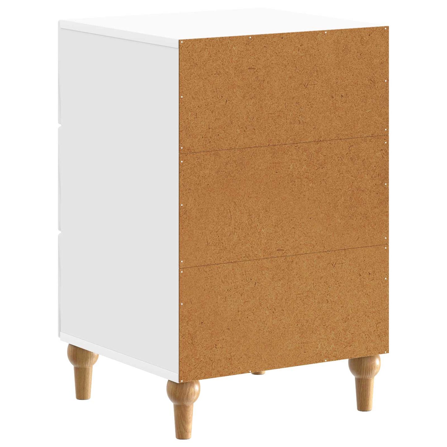 Nattbordskap Høgglans hvit 43x 41 x 66,5 cm Konstruert tre