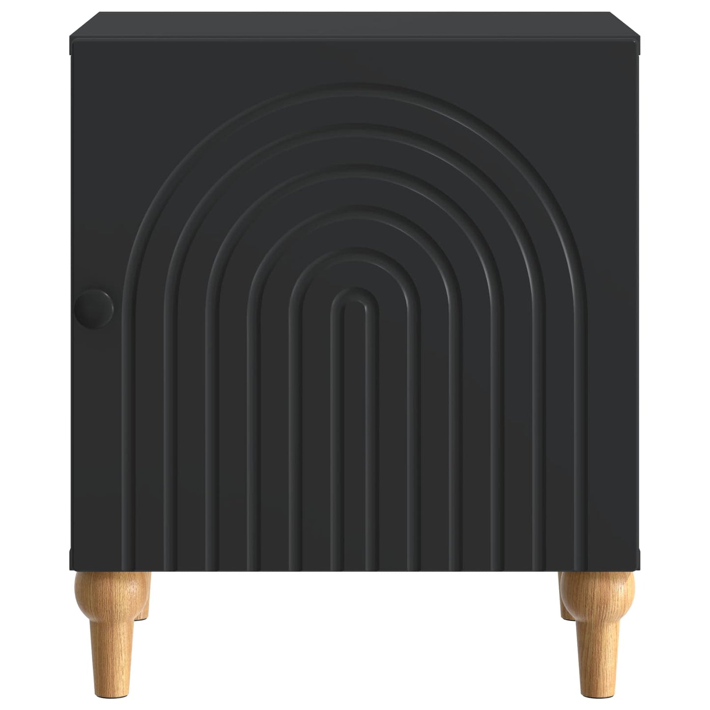 Nattbordskap Svart 43 x 34,5 x 50 cm Konstruert tre