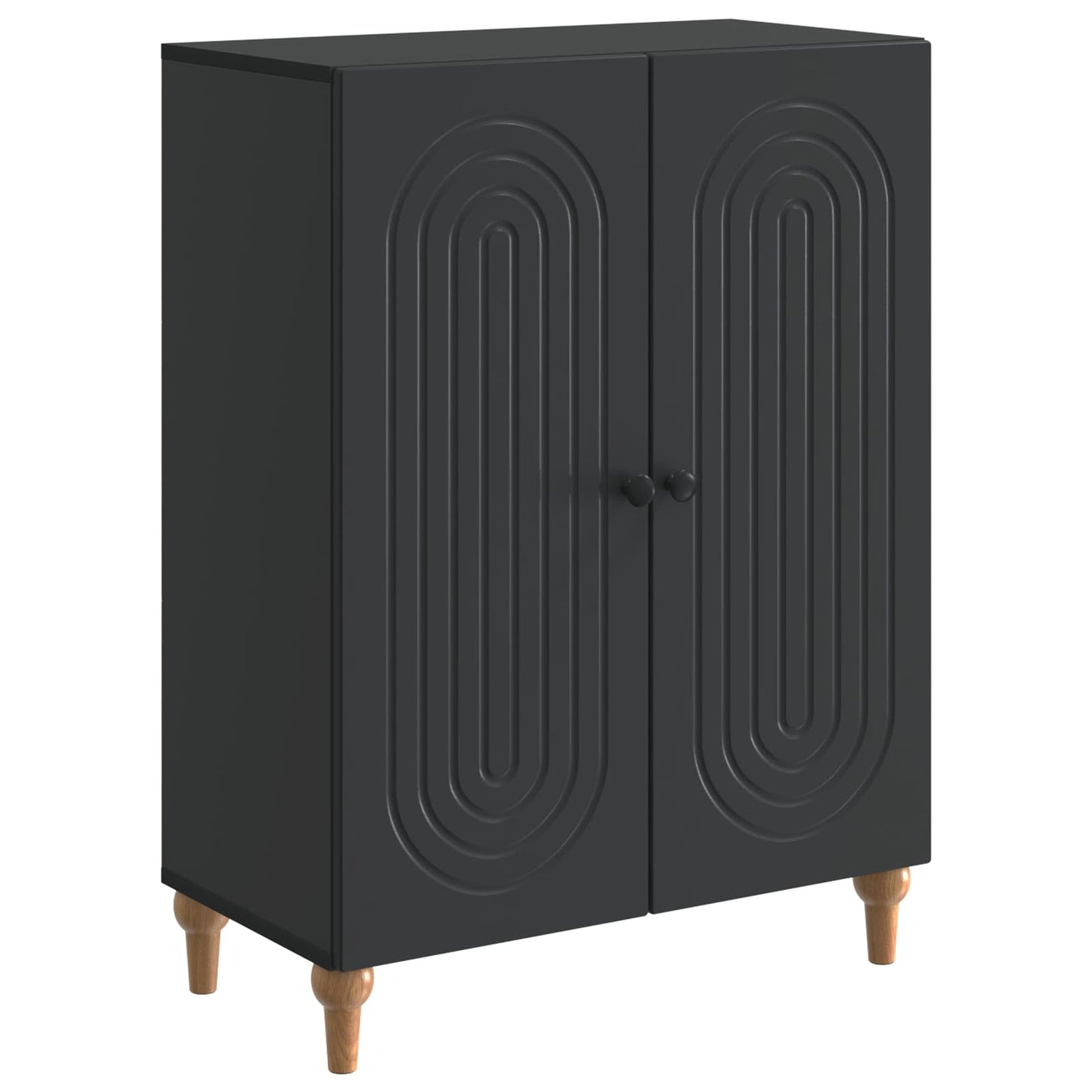Serviesskap Svart 66 x 34,5 x 90 cm Konstruert tre