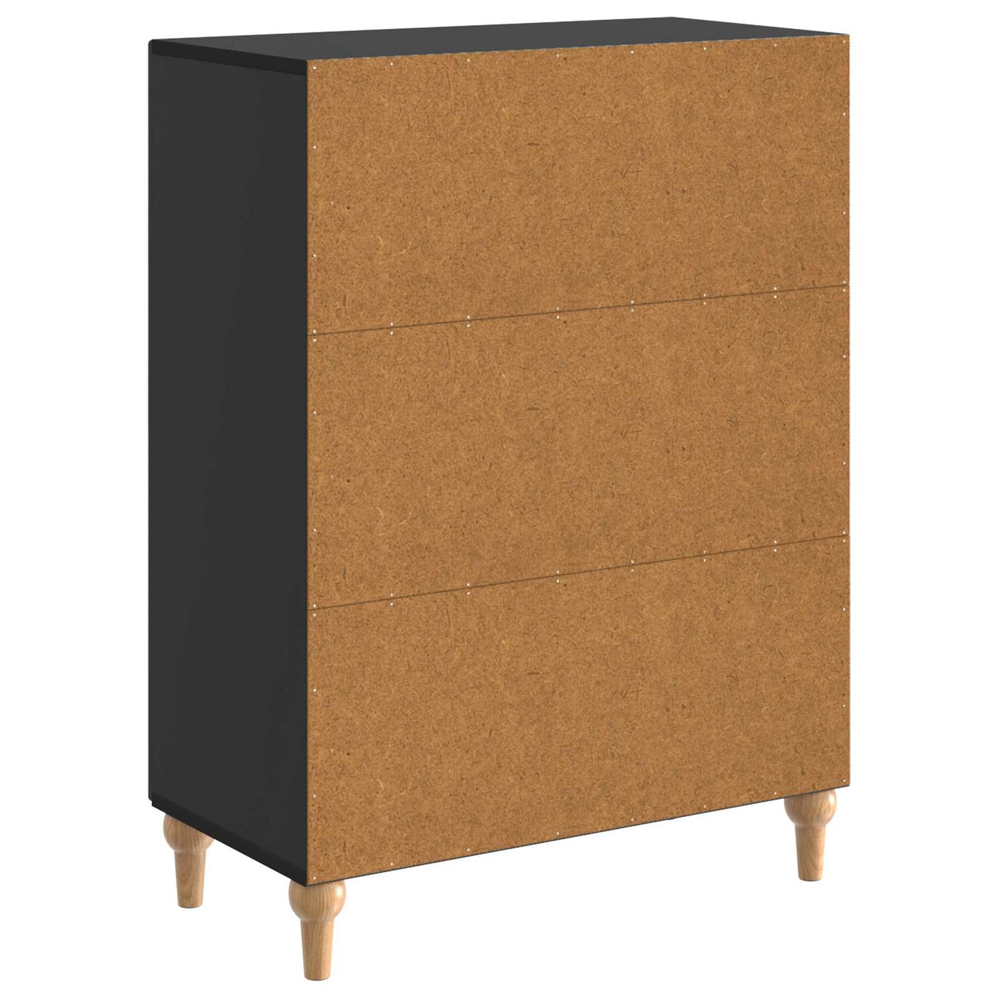 Serviesskap Svart 66 x 34,5 x 90 cm Konstruert tre