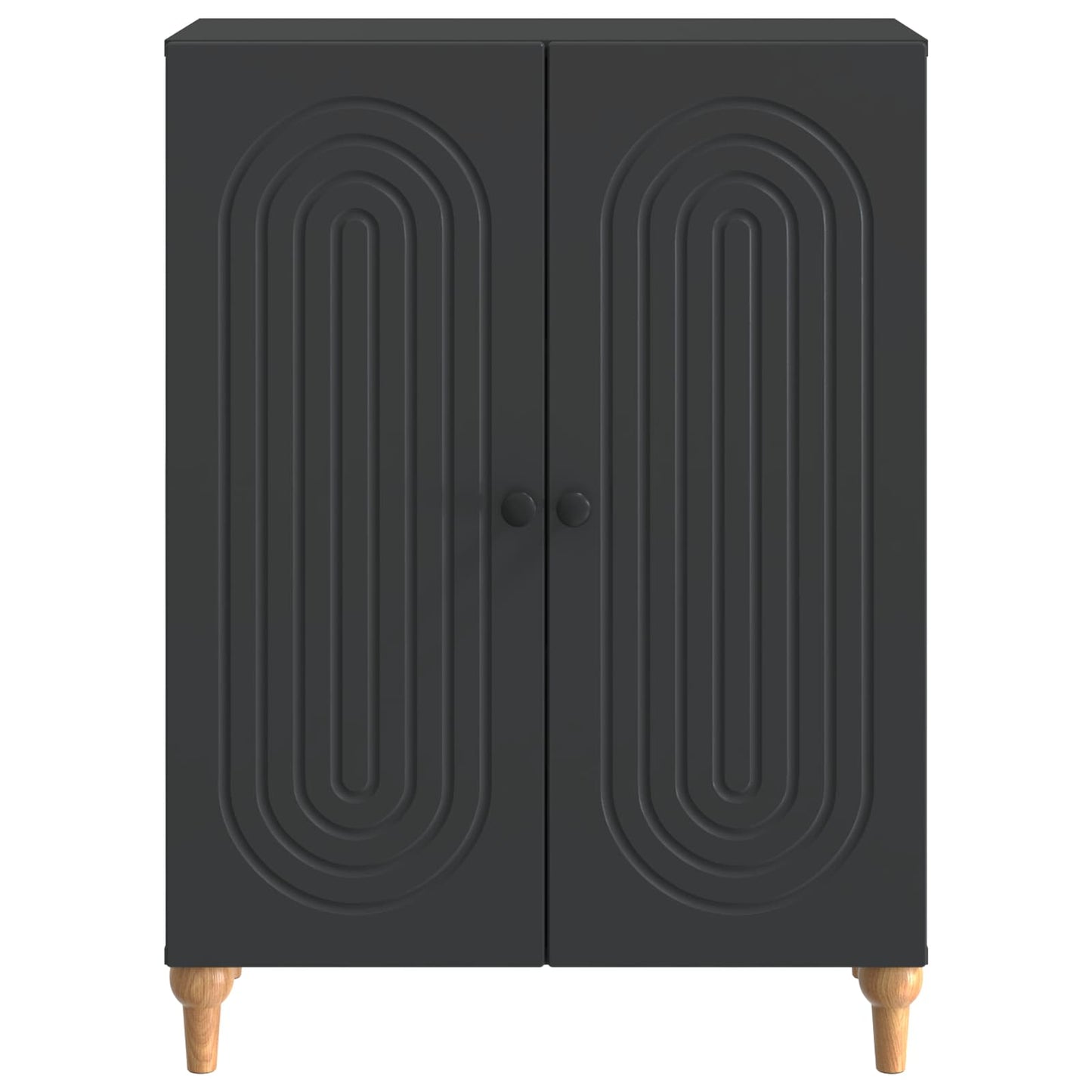 Serviesskap Svart 66 x 34,5 x 90 cm Konstruert tre