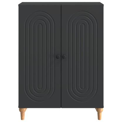 Serviesskap Svart 66 x 34,5 x 90 cm Konstruert tre