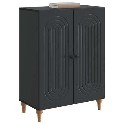 Serviesskap Svart 66 x 34,5 x 90 cm Konstruert tre