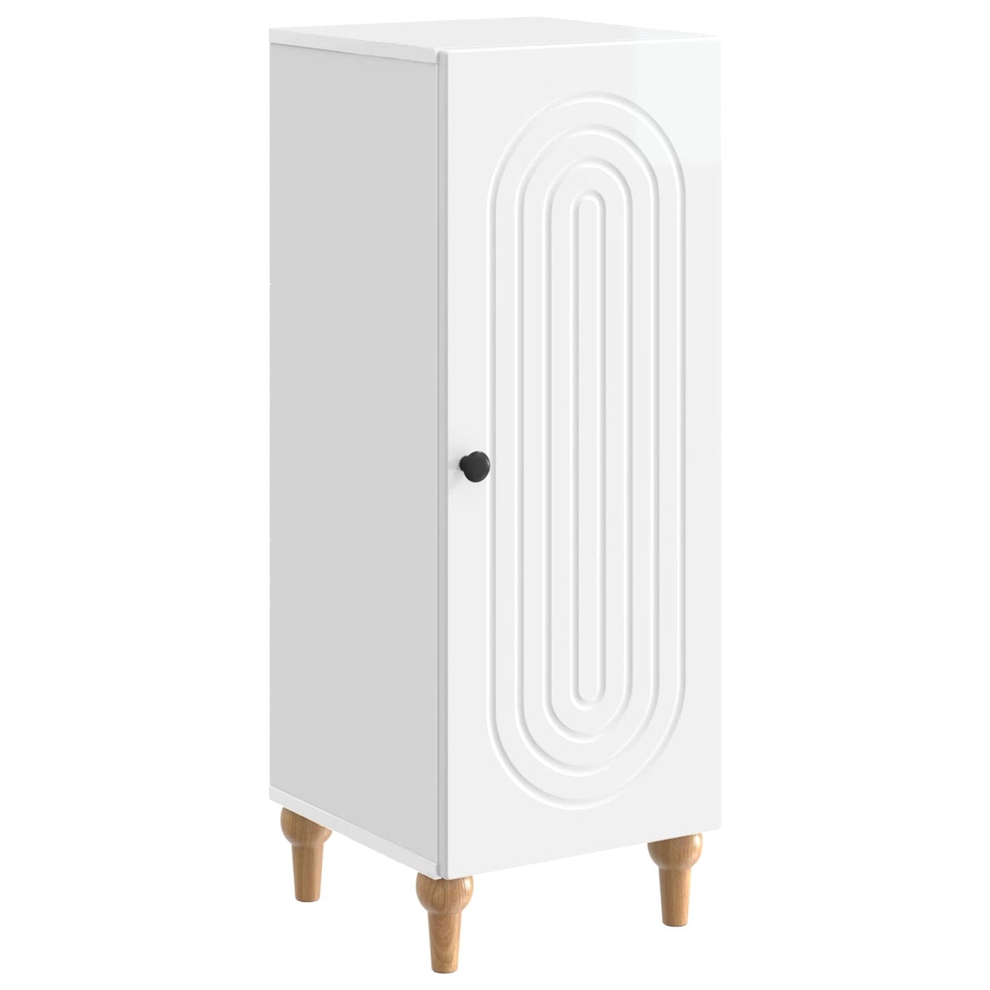 Serviesskap Høgglans hvit 33 x 34,5 x 90 cm Konstruert tre