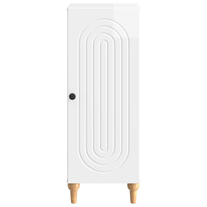 Serviesskap Høgglans hvit 33 x 34,5 x 90 cm Konstruert tre