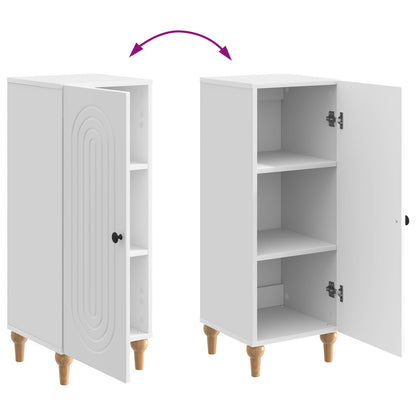 Serviesskap Høgglans hvit 33 x 34,5 x 90 cm Konstruert tre