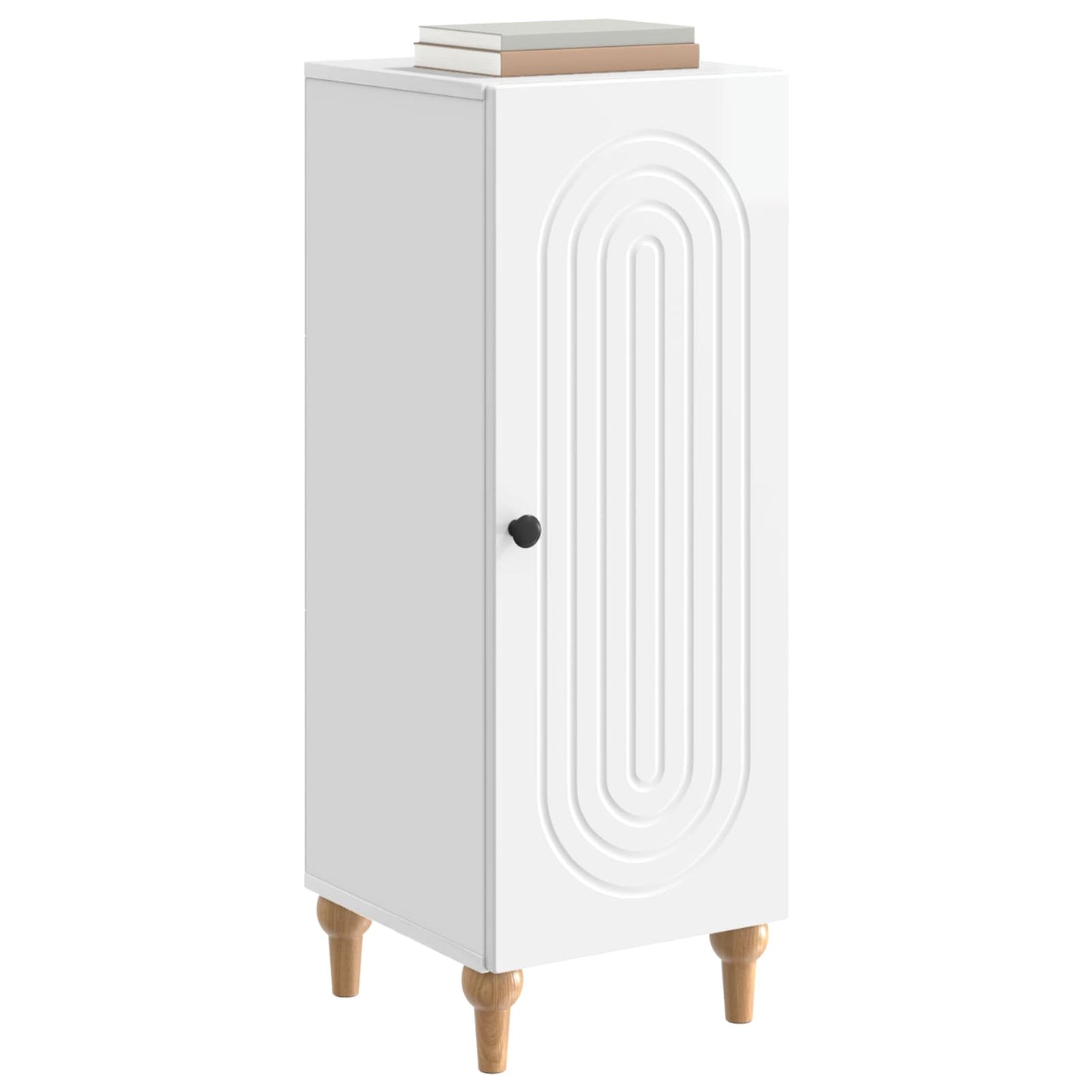Serviesskap Høgglans hvit 33 x 34,5 x 90 cm Konstruert tre