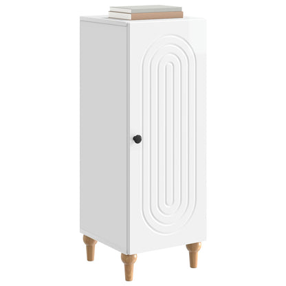 Serviesskap Høgglans hvit 33 x 34,5 x 90 cm Konstruert tre