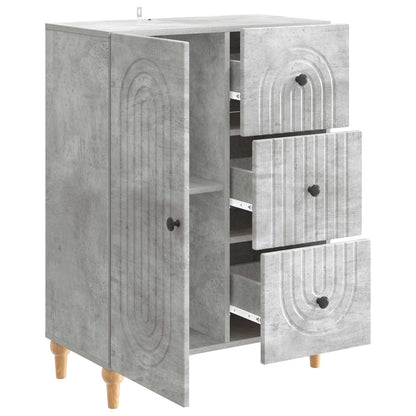 Serviesskap Betonggrå 66 x 34,5 x 90 cm Konstruert tre