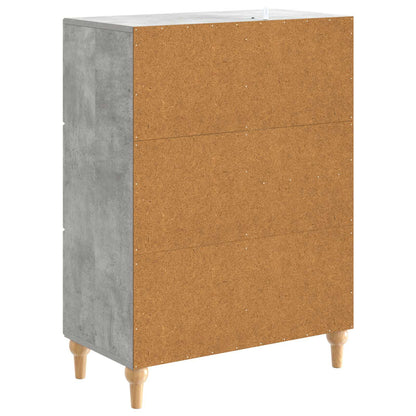 Serviesskap Betonggrå 66 x 34,5 x 90 cm Konstruert tre
