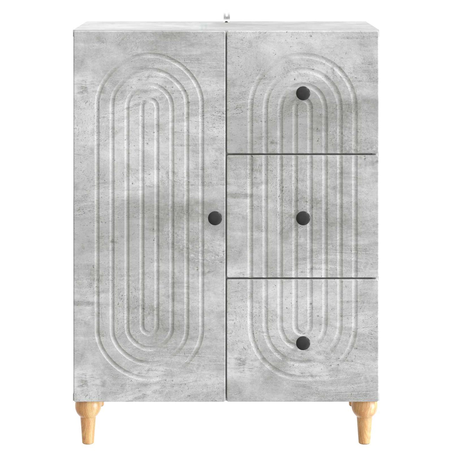 Serviesskap Betonggrå 66 x 34,5 x 90 cm Konstruert tre