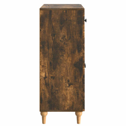 Serviesskap med skuff Røkt Eik 66 x 34,5 x 90 cm Konstruert tre
