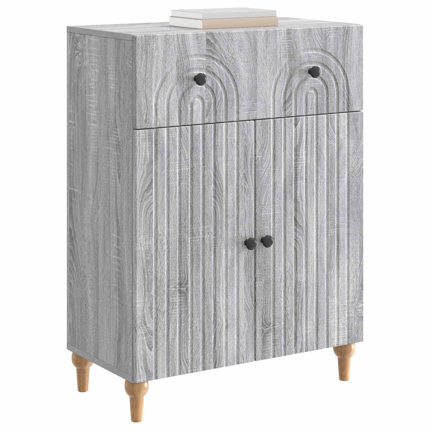 Serviesskap Grå sonoma 66 x 34,5 x 90 cm Konstruert tre