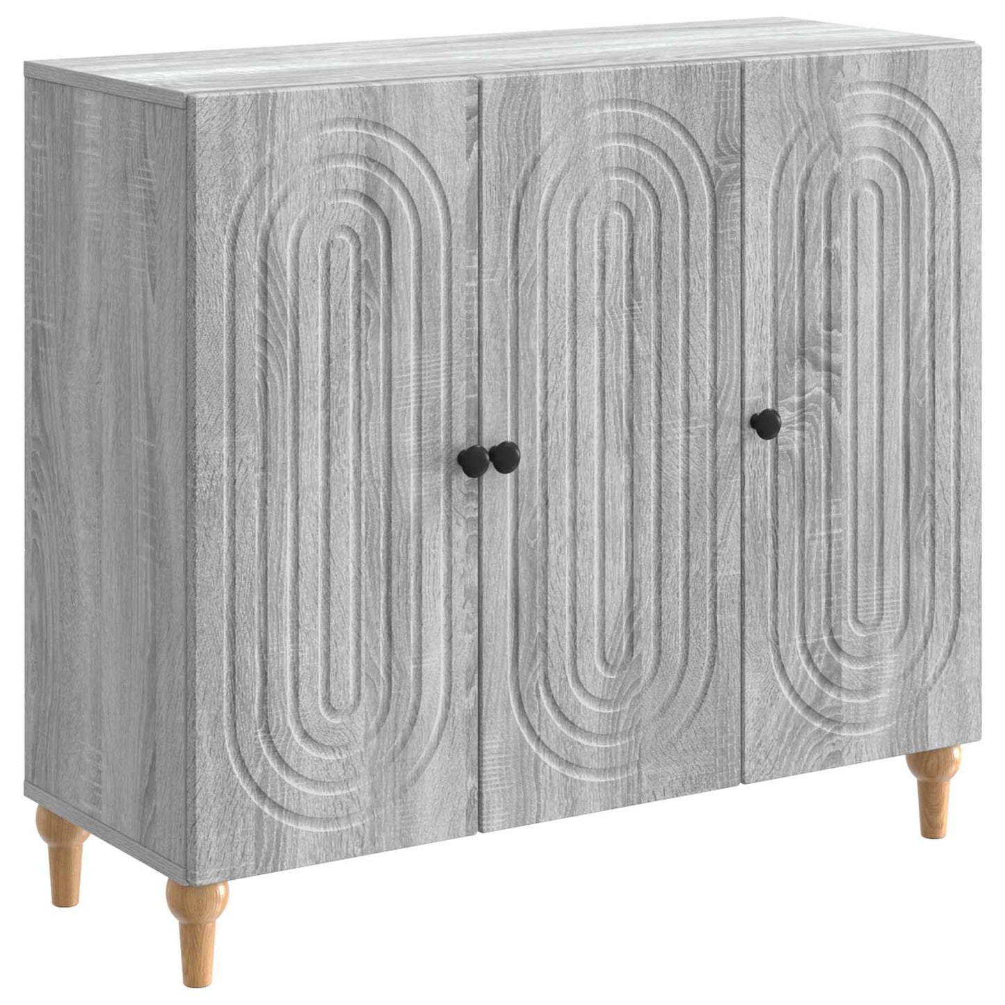 Serviesskap Grå sonoma 89 x 34,5 x 80 cm Konstruert tre
