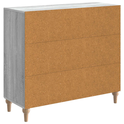 Serviesskap Grå sonoma 89 x 34,5 x 80 cm Konstruert tre