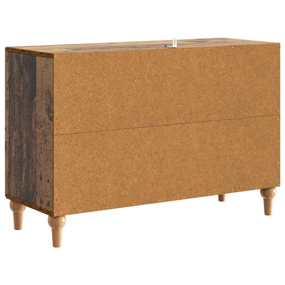 TV-skap med skuff Gammelt tre 89 x 34,5 x 60 cm Konstruert tre