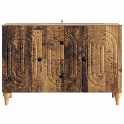 TV-skap med skuff Gammelt tre 89 x 34,5 x 60 cm Konstruert tre