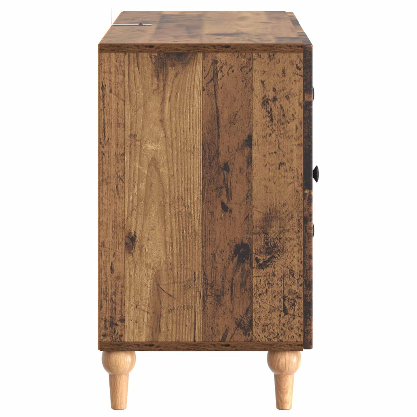TV-skap med skuff Gammelt tre 89 x 34,5 x 60 cm Konstruert tre